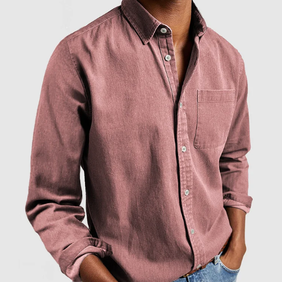 Men's Buttoned Denim Shirt