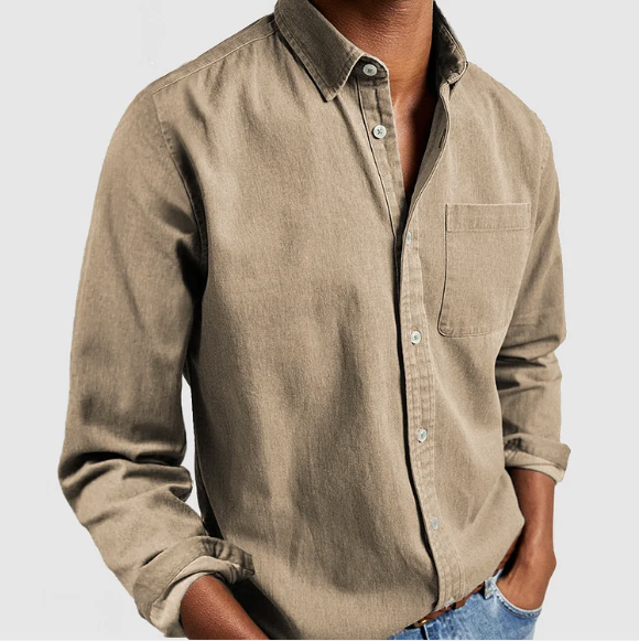 Men's Buttoned Denim Shirt