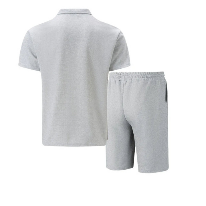 Men's Zip Polo and Shorts Set | Coordinated Look