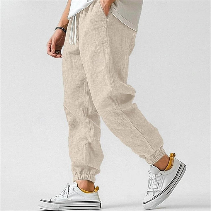 Men's Cotton-Linen Jogger Trousers