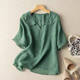 Vintage Button Blouse | Timeless Elegance with Modern Comfort