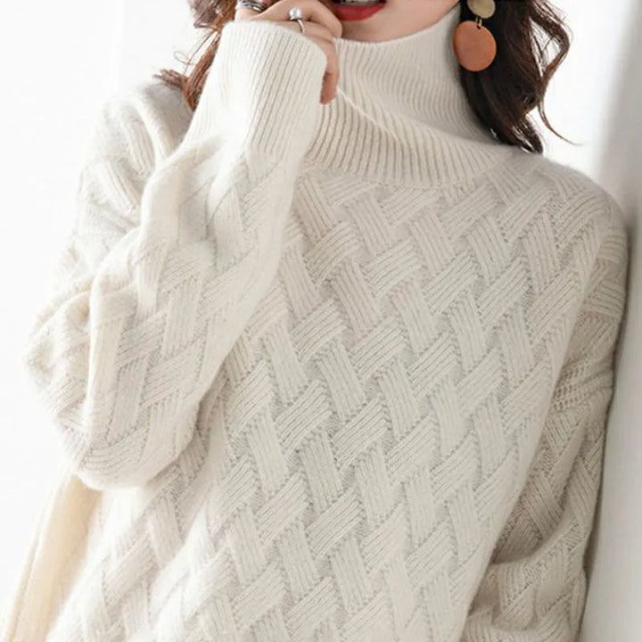 Cerys | Cashmere Blend Roll-Neck Jumper