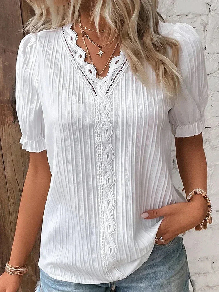 Victoria | Classic Blouse with Embellished Details