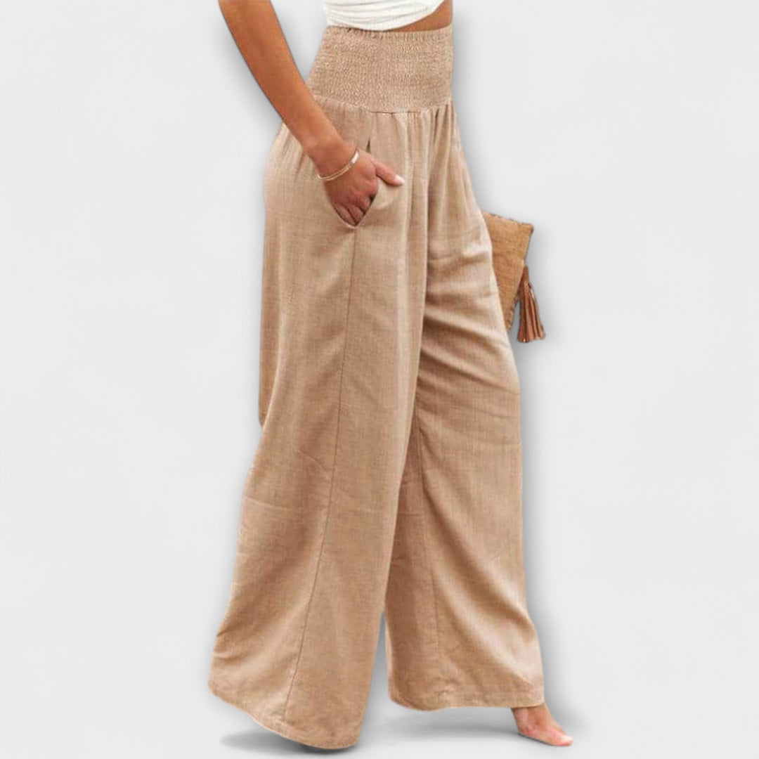 Thearya | Elegant Casual Wide-Leg Trousers