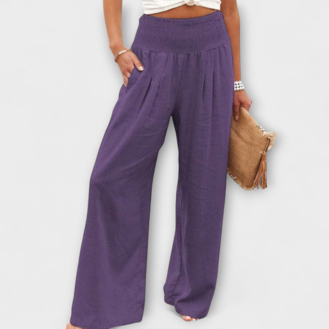Thearya | Elegant Casual Wide-Leg Trousers