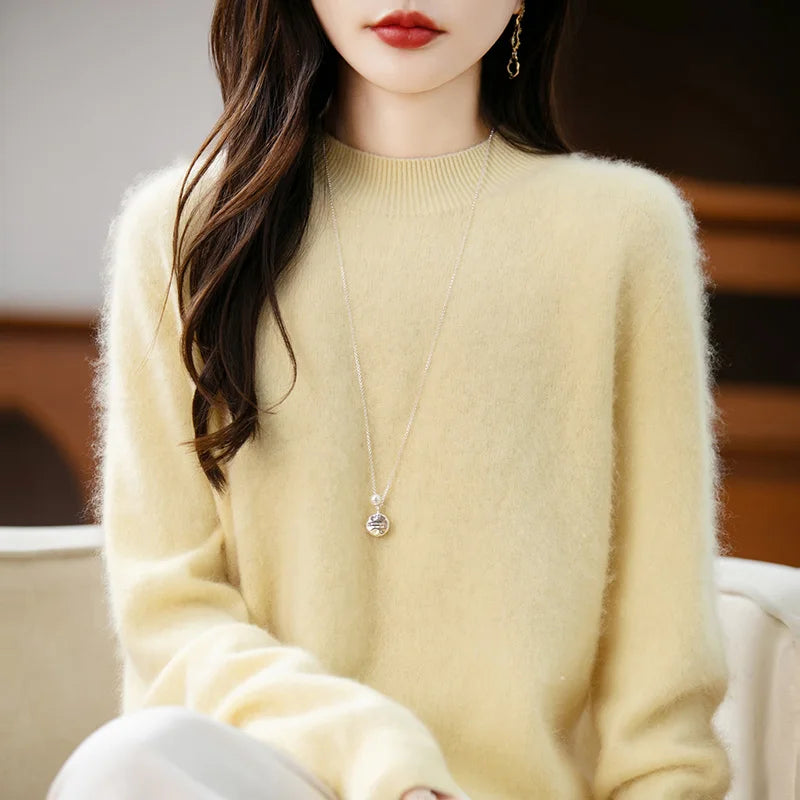 Cashmere Wool High-Neck Sweater | Premium Comfort & Sophisticated Style