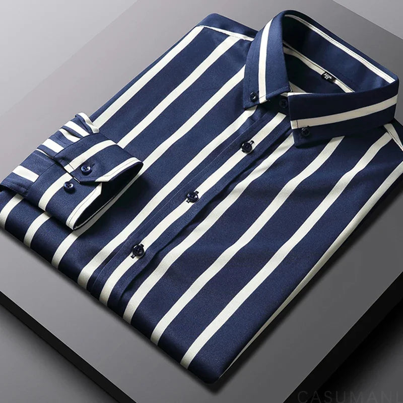 Jermaine | Relaxed Striped Cotton Shirt, Casual Chic