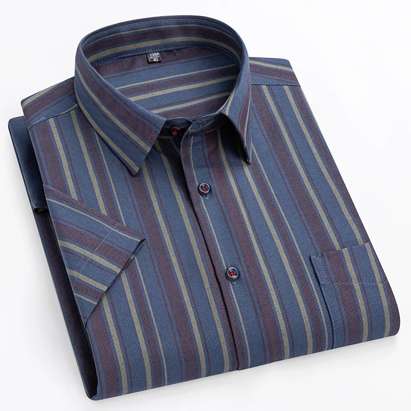 Zack | Men's Summer Short-Sleeve Cotton Shirt