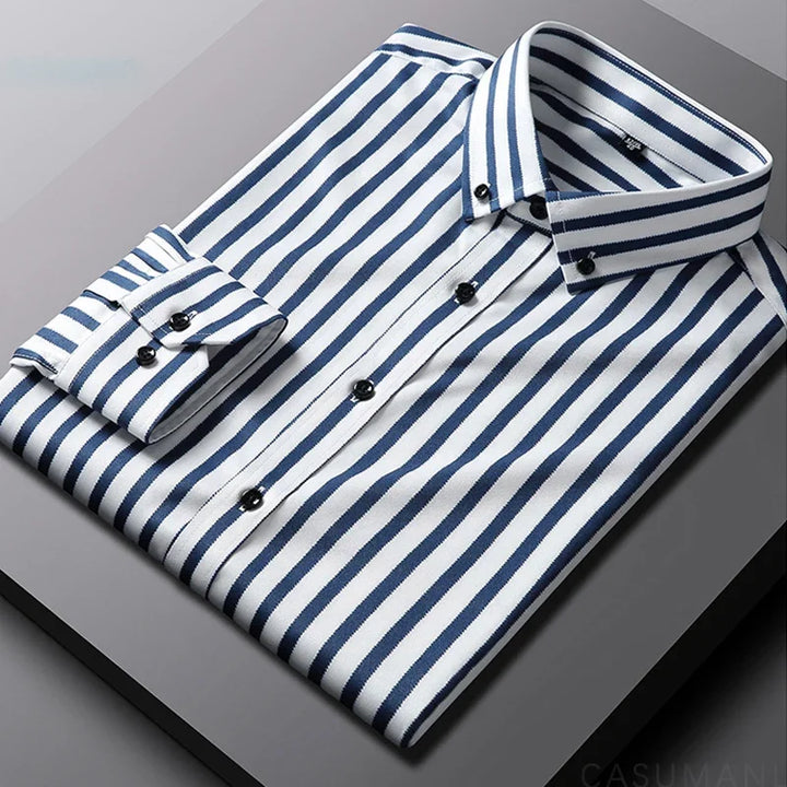 Jermaine | Relaxed Striped Cotton Shirt, Casual Chic