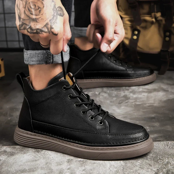 Thomas | Rugged Lace-Up Ankle Boots, Fur-Lined Option