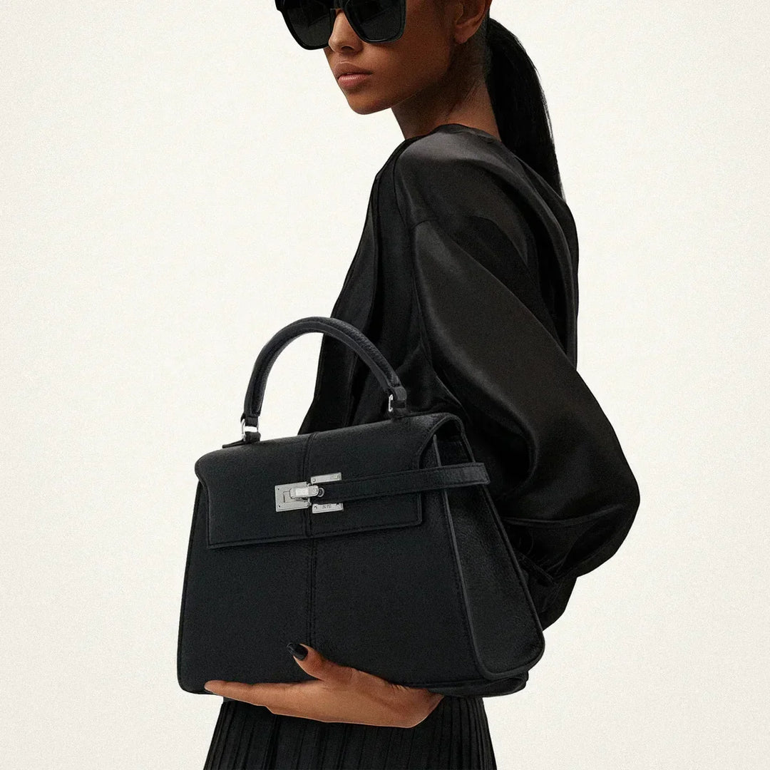 Charlotte | Structured Leather Crossbody Bag