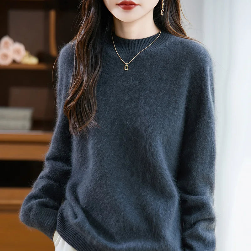 Cashmere Wool High-Neck Sweater | Premium Comfort & Sophisticated Style