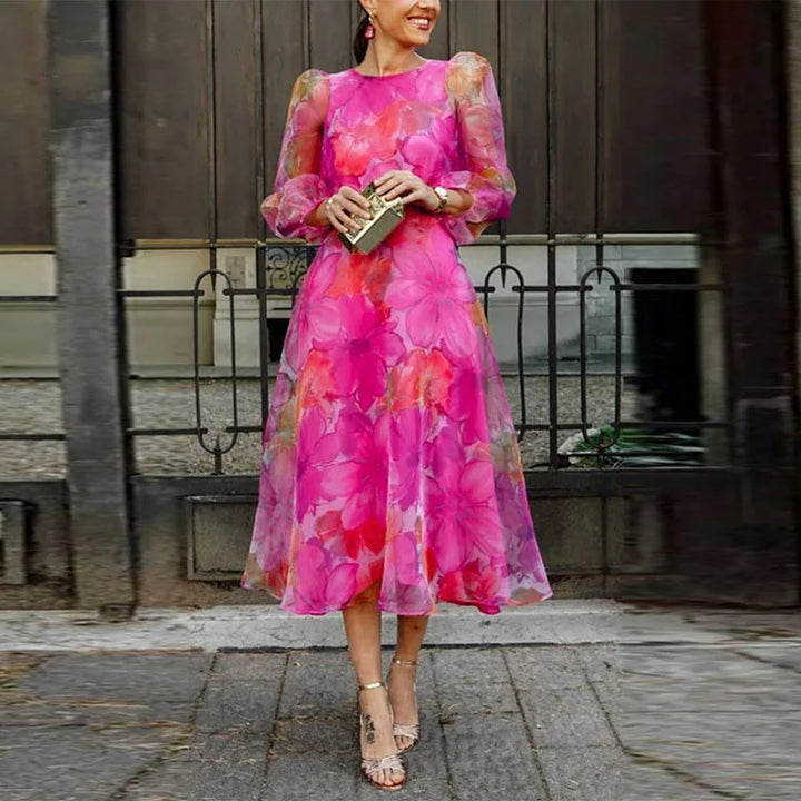 Blair | Formal Floral Midi Dress for Occasions