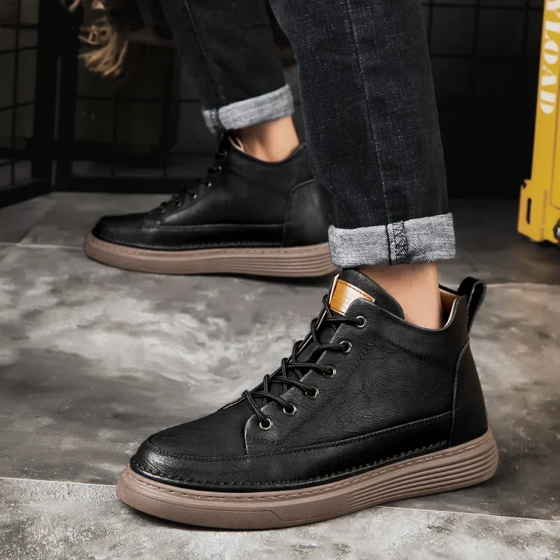 Thomas | Rugged Lace-Up Ankle Boots, Fur-Lined Option