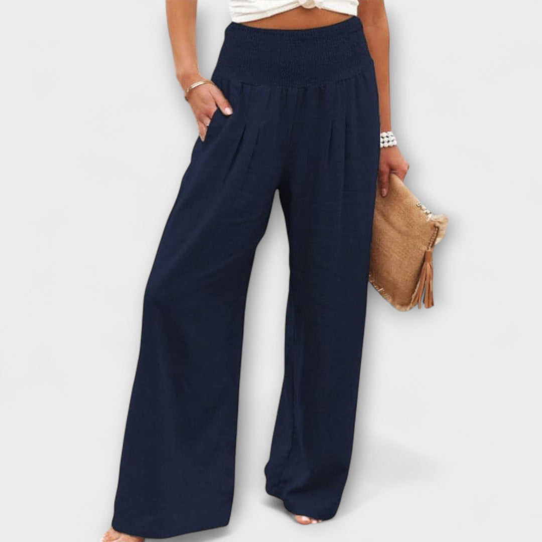 Thearya | Elegant Casual Wide-Leg Trousers