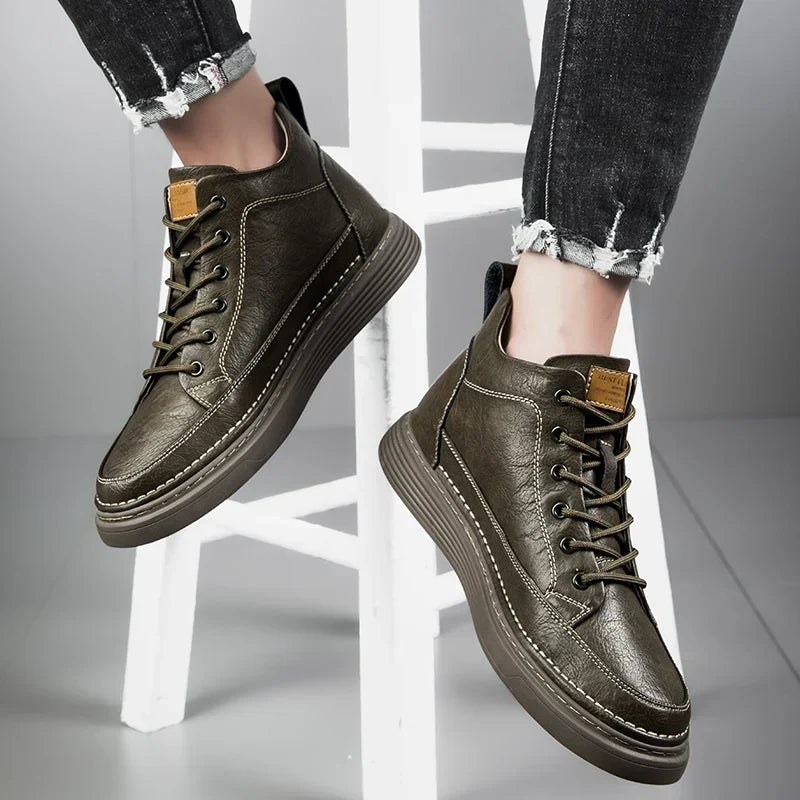 Thomas | Rugged Lace-Up Ankle Boots, Fur-Lined Option