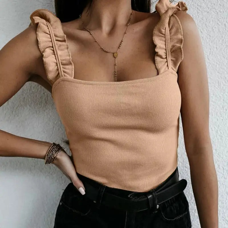 Scarlett | Breathable Summer Top with Ruffle Detail