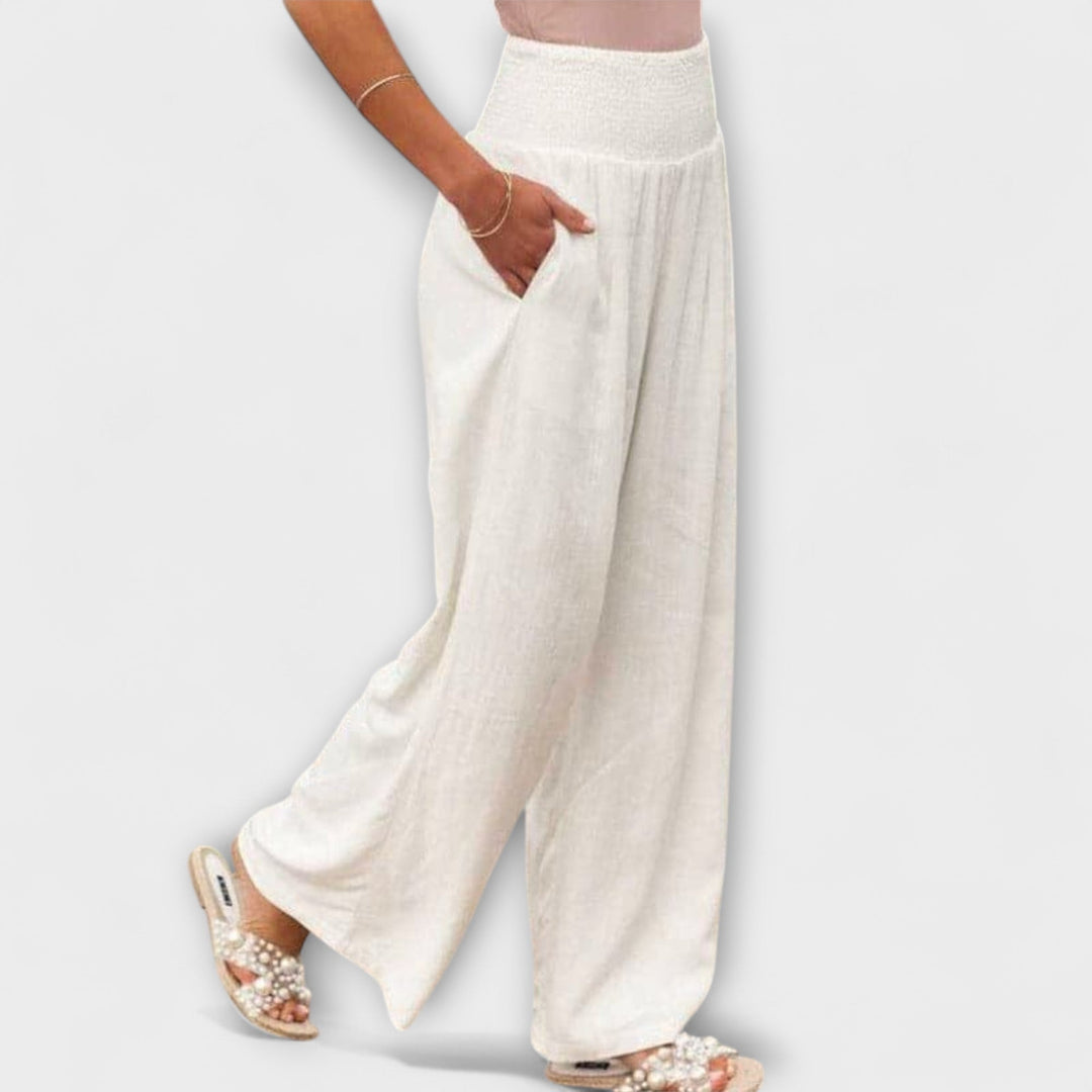 Thearya | Elegant Casual Wide-Leg Trousers
