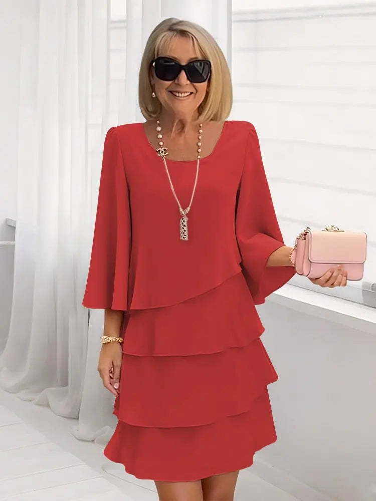 Catherine | Elegant Comfort Ruched Dress