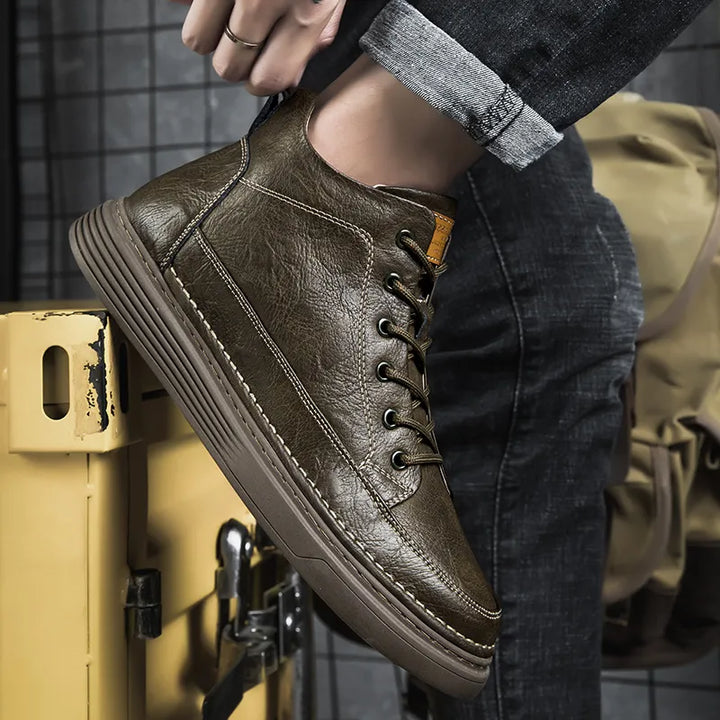 Thomas | Rugged Lace-Up Ankle Boots, Fur-Lined Option