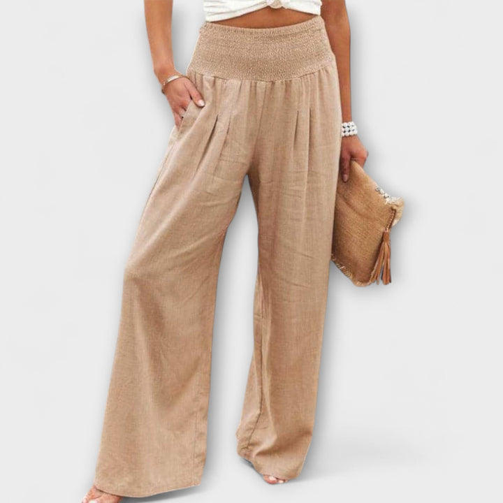 Thearya | Elegant Casual Wide-Leg Trousers