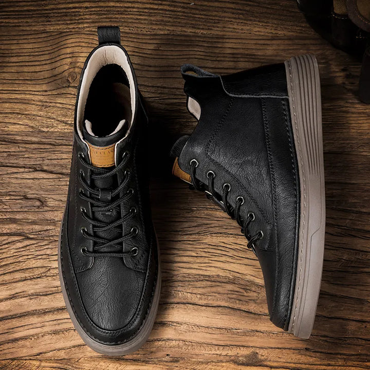 Thomas | Rugged Lace-Up Ankle Boots, Fur-Lined Option