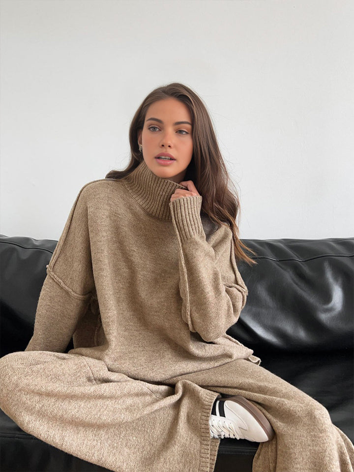 Felicity | Roll-Neck and Wide-Leg Trouser Lounge Set