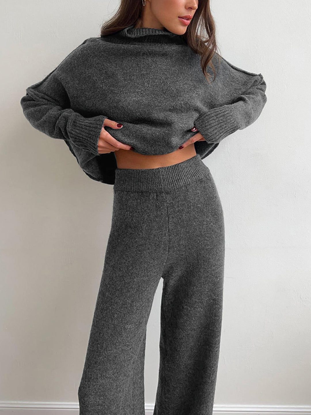 Felicity | Roll-Neck and Wide-Leg Trouser Lounge Set