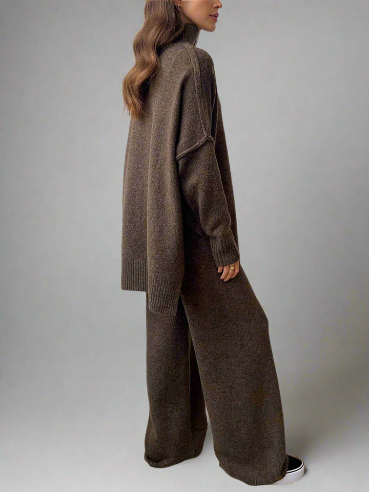 Felicity | Roll-Neck and Wide-Leg Trouser Lounge Set