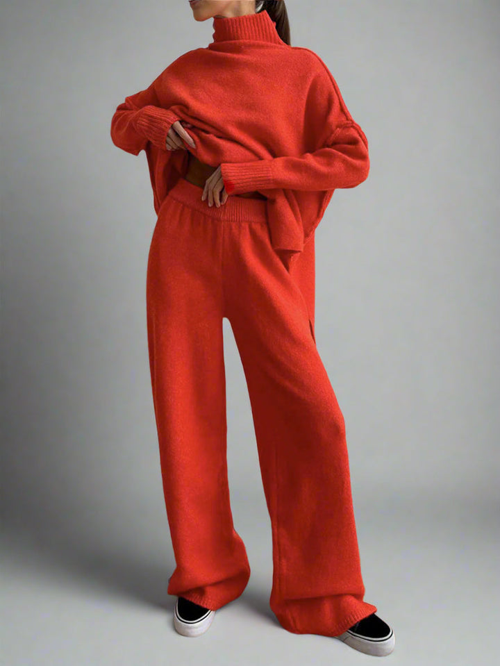 Felicity | Roll-Neck and Wide-Leg Trouser Lounge Set