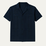 Cuban Collar Linen Shirt for Men | Lightweight, Vintage-Inspired Style