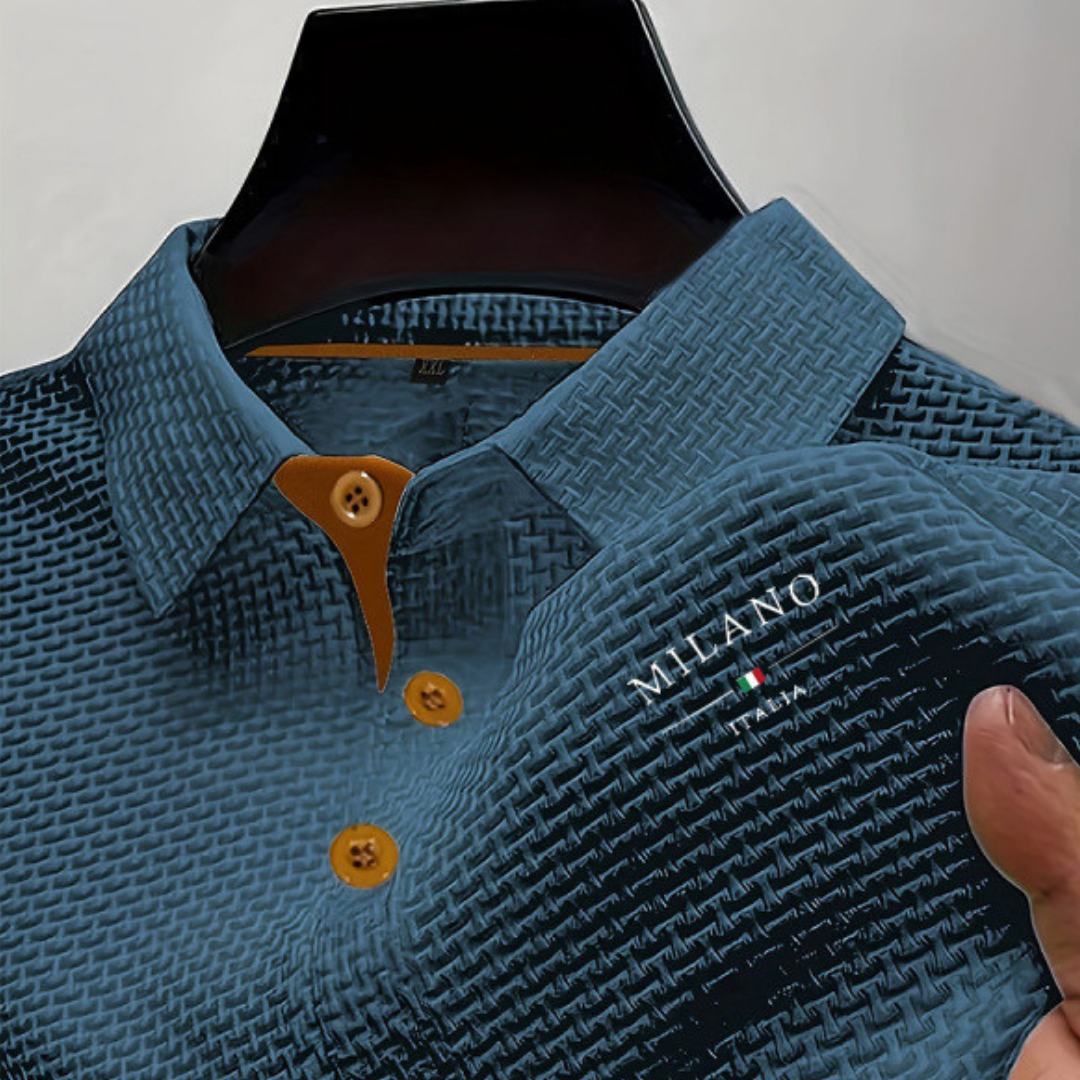 Men's Textured Polo | Premium Structured Design