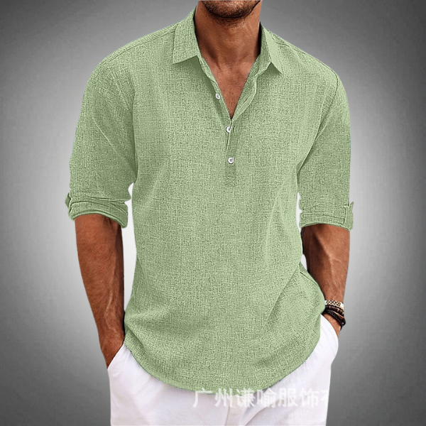 Men's Linen Polo | Fresh Elegant Summer Style