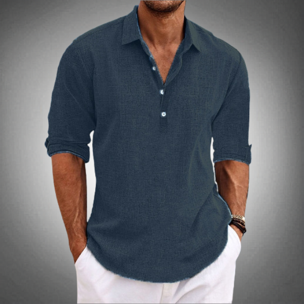 Men's Linen Polo | Fresh Elegant Summer Style