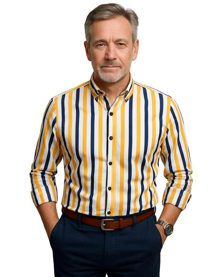 Jermaine | Relaxed Striped Cotton Shirt, Casual Chic