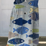 Vintage Art Print A-Line Skirt | Playful Charm, Effortless Style