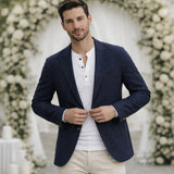 Cotton Summer Blazer Men | Breathable Wedding Guest Style