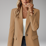 Women's Blazer | Professional Elegance, Single Button Style