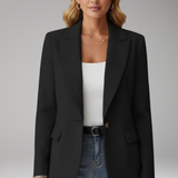 Women's Blazer | Professional Elegance, Single Button Style