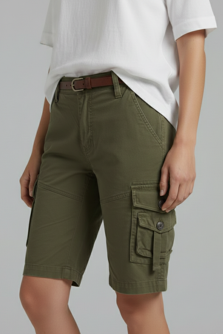 Jenna | Women's Utility Pocket Cargo Shorts
