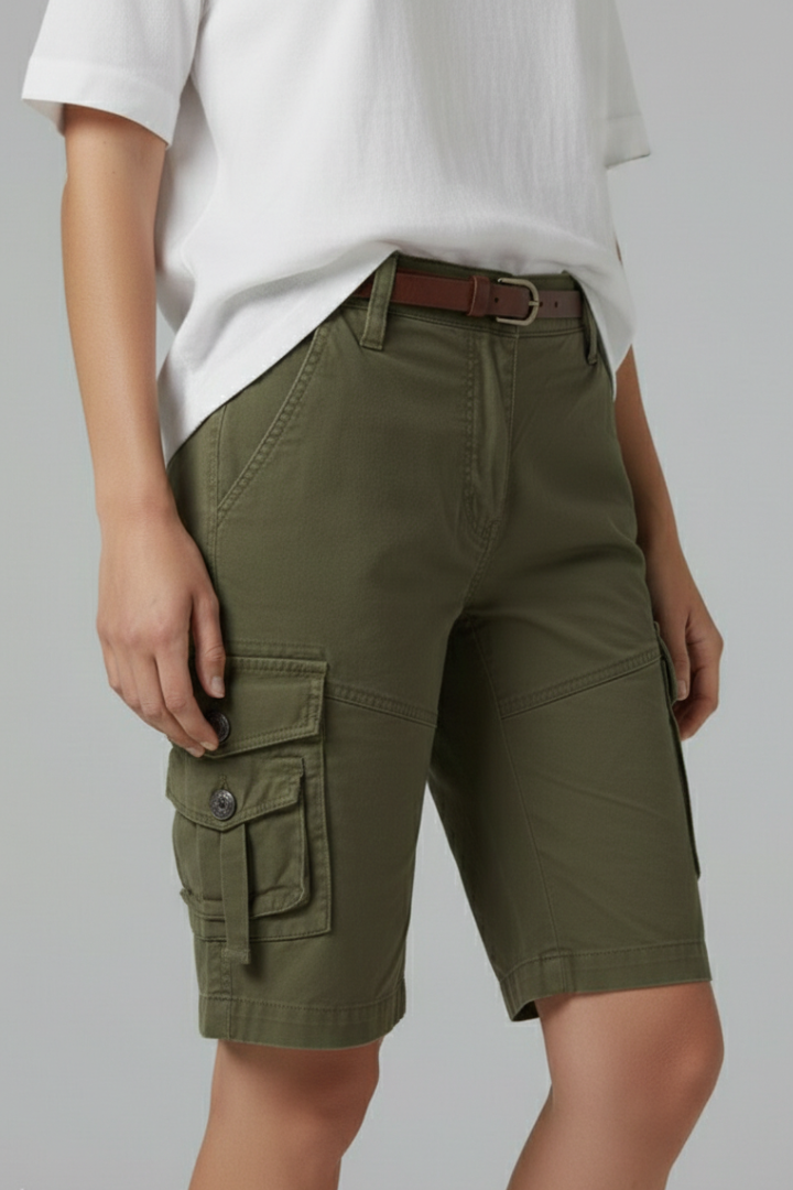 Jenna | Women's Utility Pocket Cargo Shorts