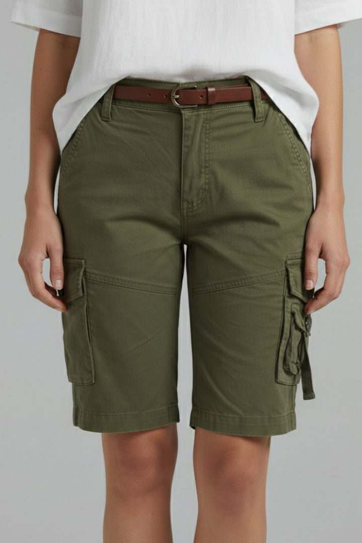 Jenna | Women's Utility Pocket Cargo Shorts