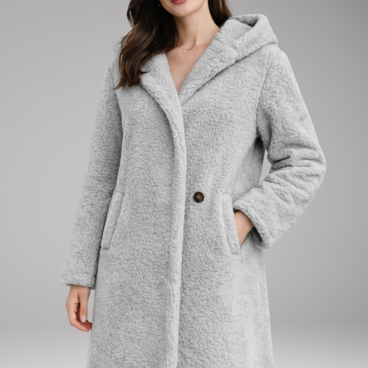 Long Hooded Coat | Structured Warmth with Everyday Function