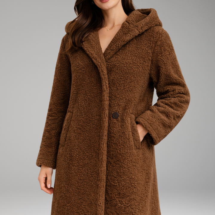 Long Hooded Coat | Structured Warmth with Everyday Function