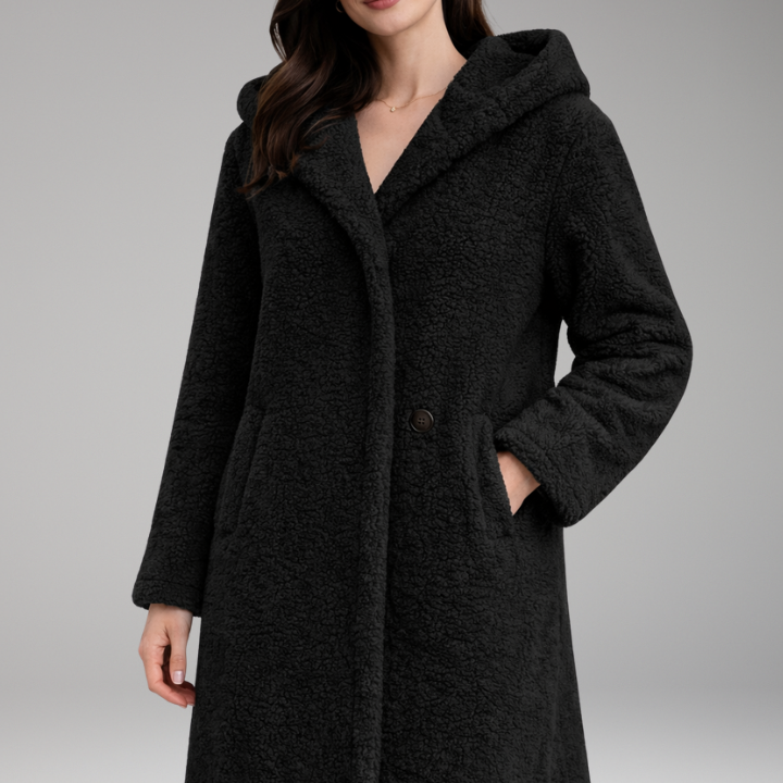 Long Hooded Coat | Structured Warmth with Everyday Function