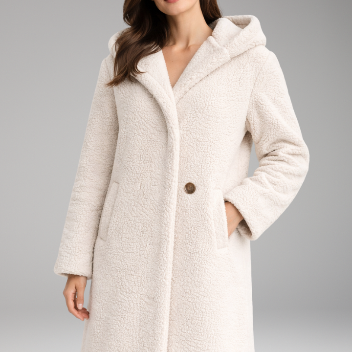 Long Hooded Coat | Structured Warmth with Everyday Function