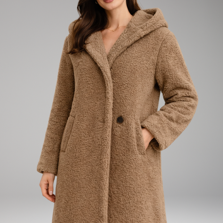 Long Hooded Coat | Structured Warmth with Everyday Function