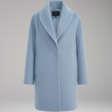 Mid-Length Open-Collar Coat | Clean Lines & Effortless Structure