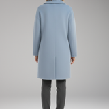 Mid-Length Open-Collar Coat | Clean Lines & Effortless Structure
