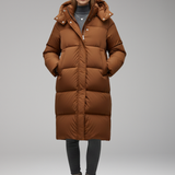 Long Quilted Hooded Jacket | Ultimate Winter Protection with Sophisticated Style